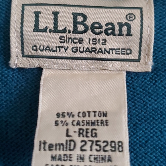 LL Bean Quarter-Zip Long Sleeve Sweater - Picture 2 of 6